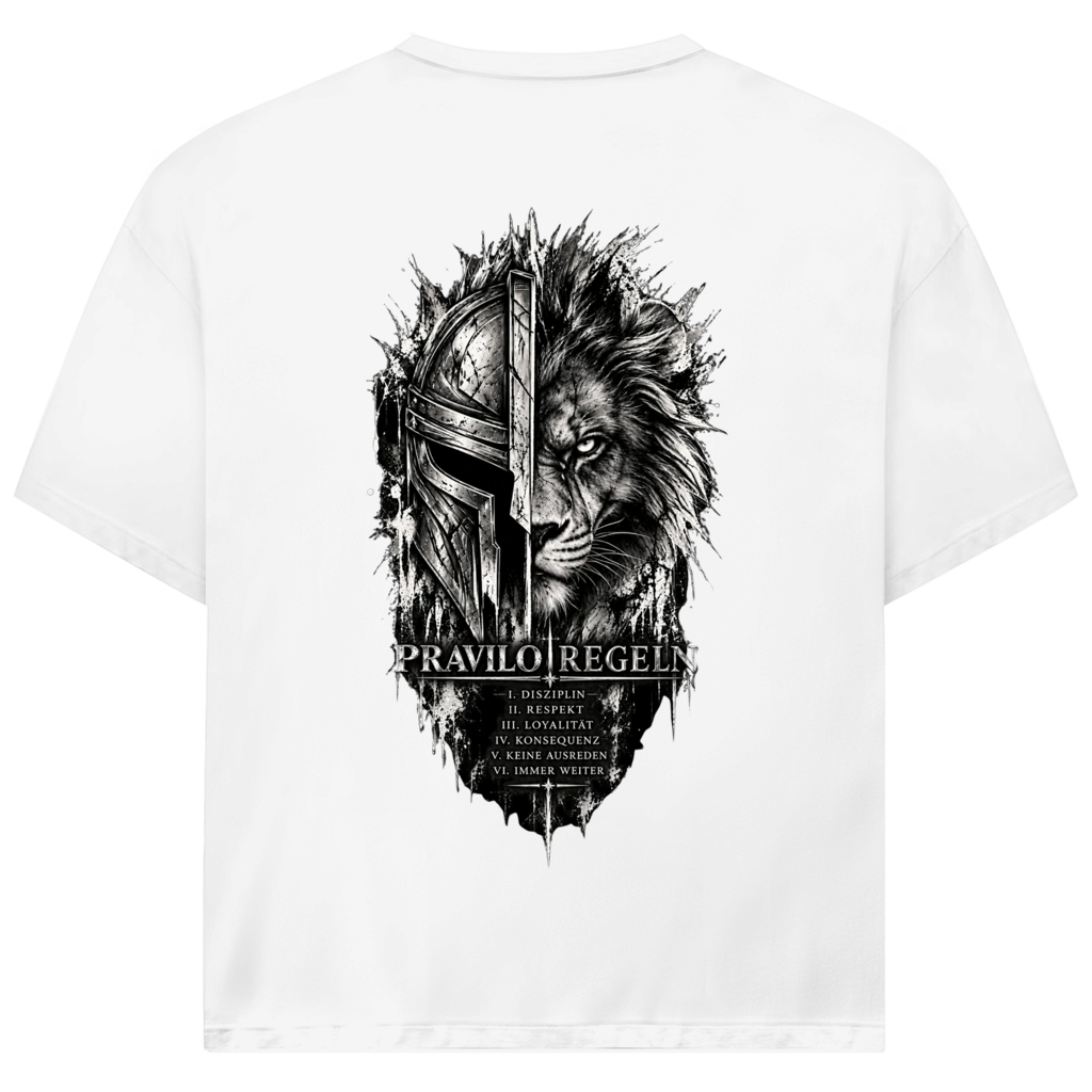 Jack and Jones Oversize T-Shirt Pravilo Sport Schwarz