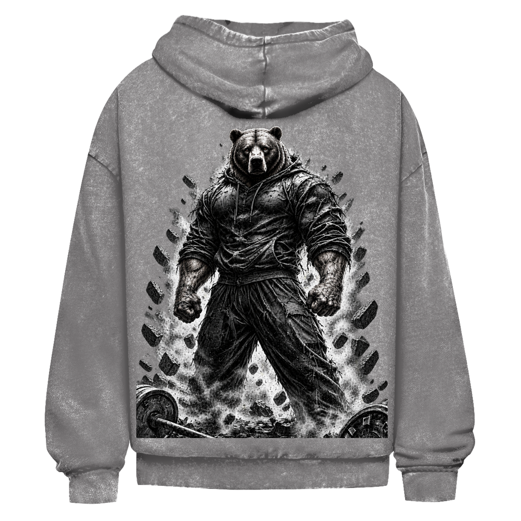Oversize Washed Hoodie Pravilo Bär