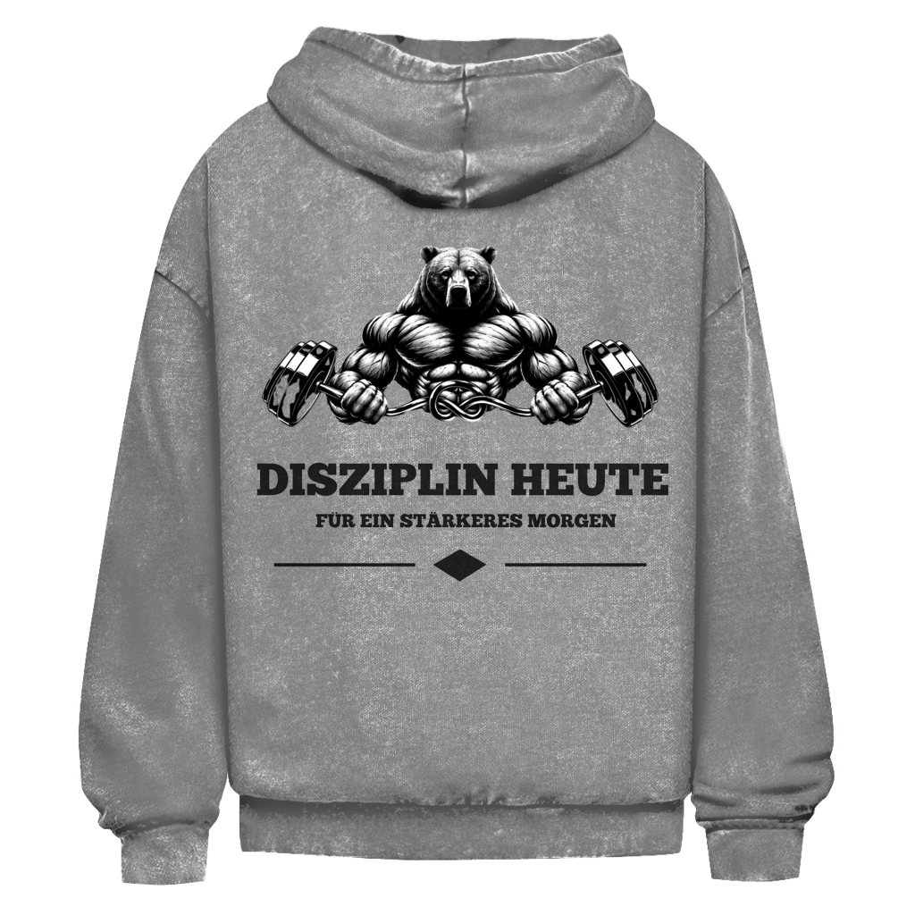 Oversize Washed Hoodie Pravilo Disziplin