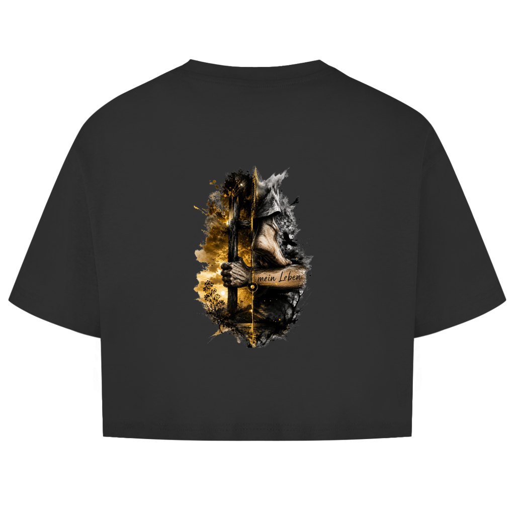 Damen Oversize Crop Top Pravilo