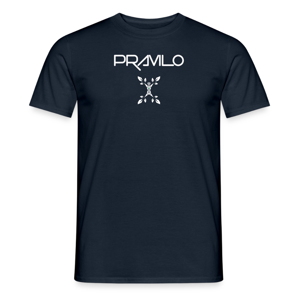 Männer T-Shirt Boxschule - Navy