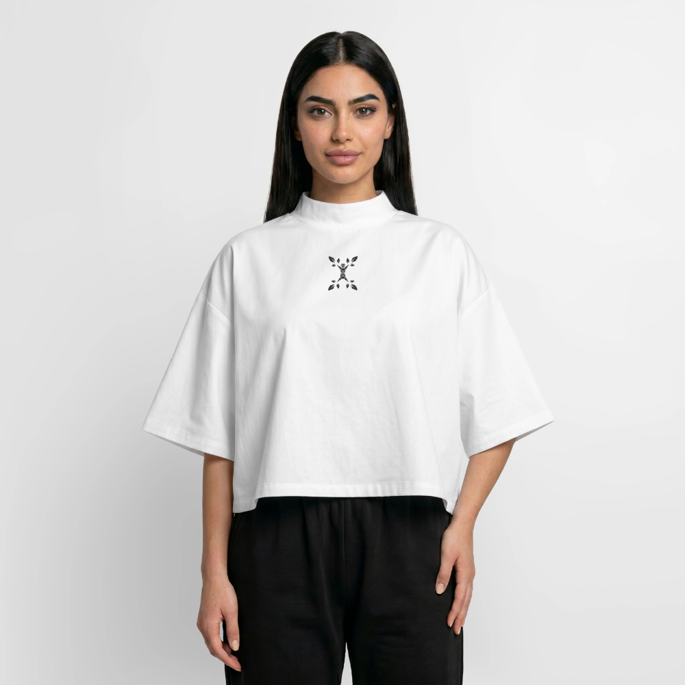 Boxy Frauen Recyceltes 3 - Weiß