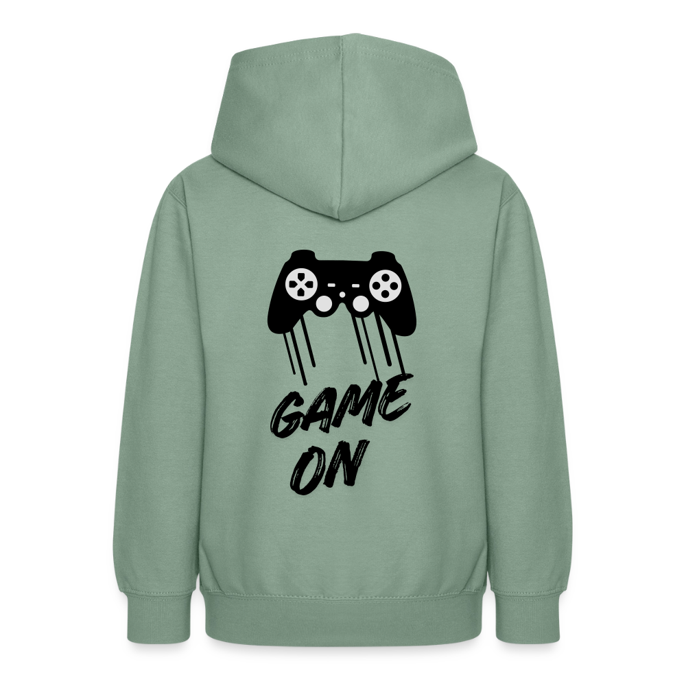 Teenager Hoodie Game On - Graugrün