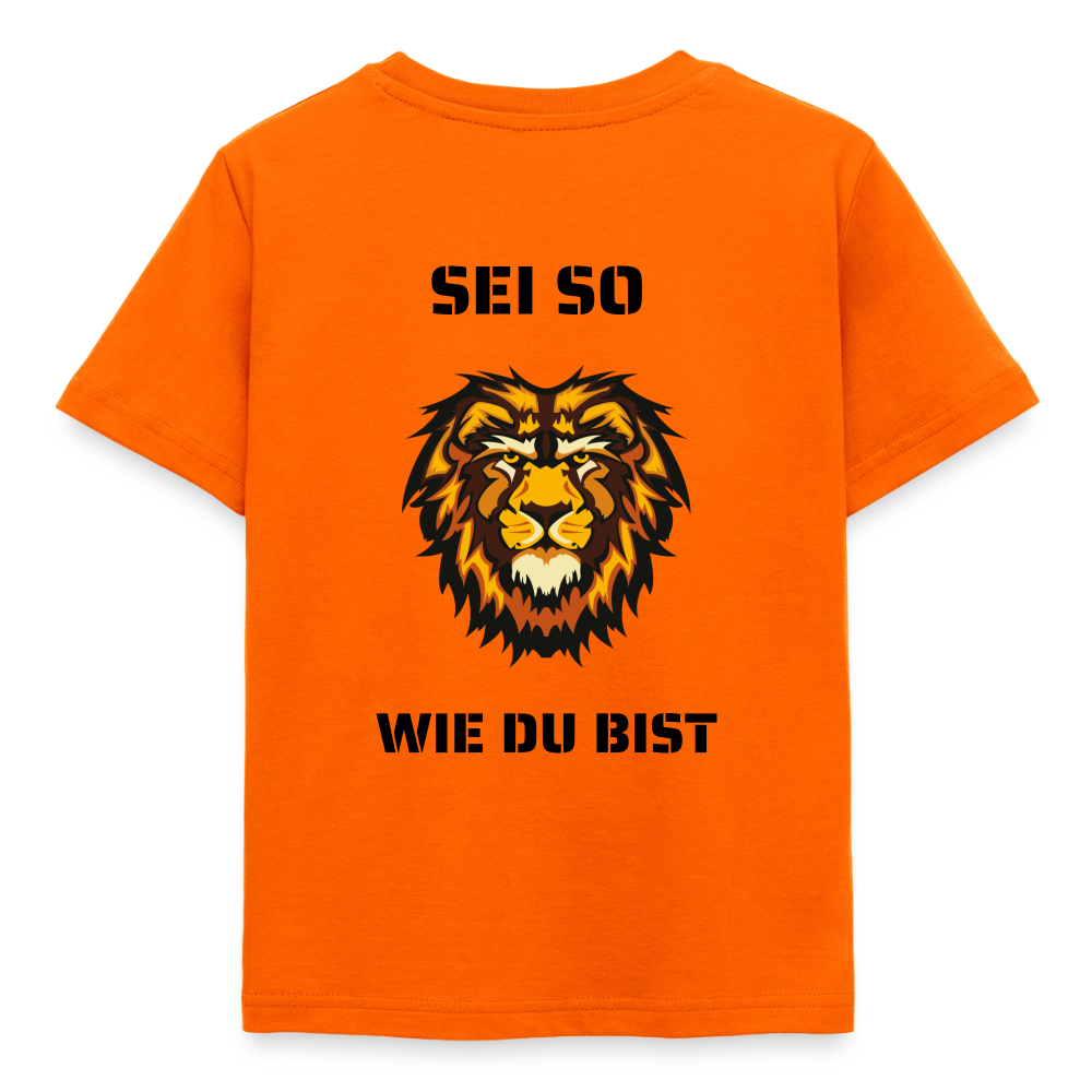 Kinder T-Shirt Sei so wie du bist - Orange