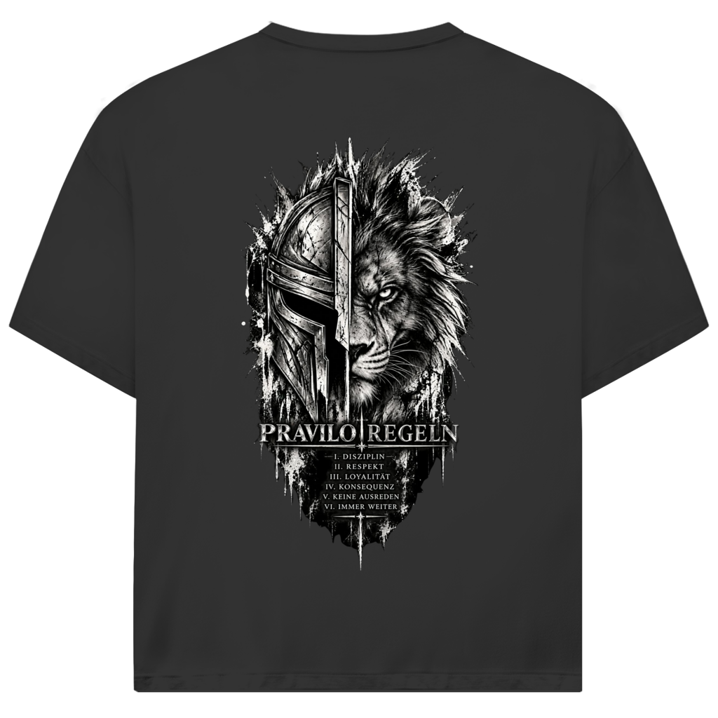 Jack and Jones Oversize T-Shirt Pravilo Sport Schwarz