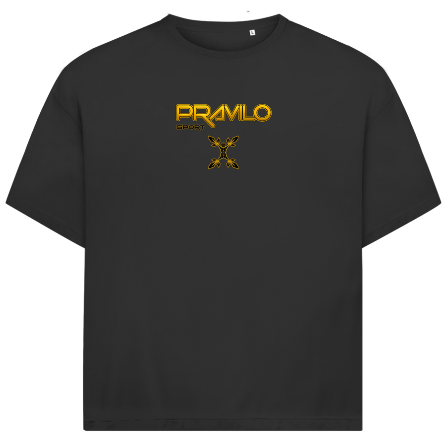 Jack and Jones Oversize T-Shirt Pravilo Sport Schwarz