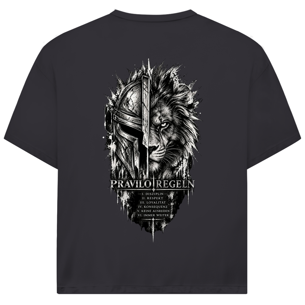 Jack and Jones Oversize T-Shirt Pravilo Sport Schwarz