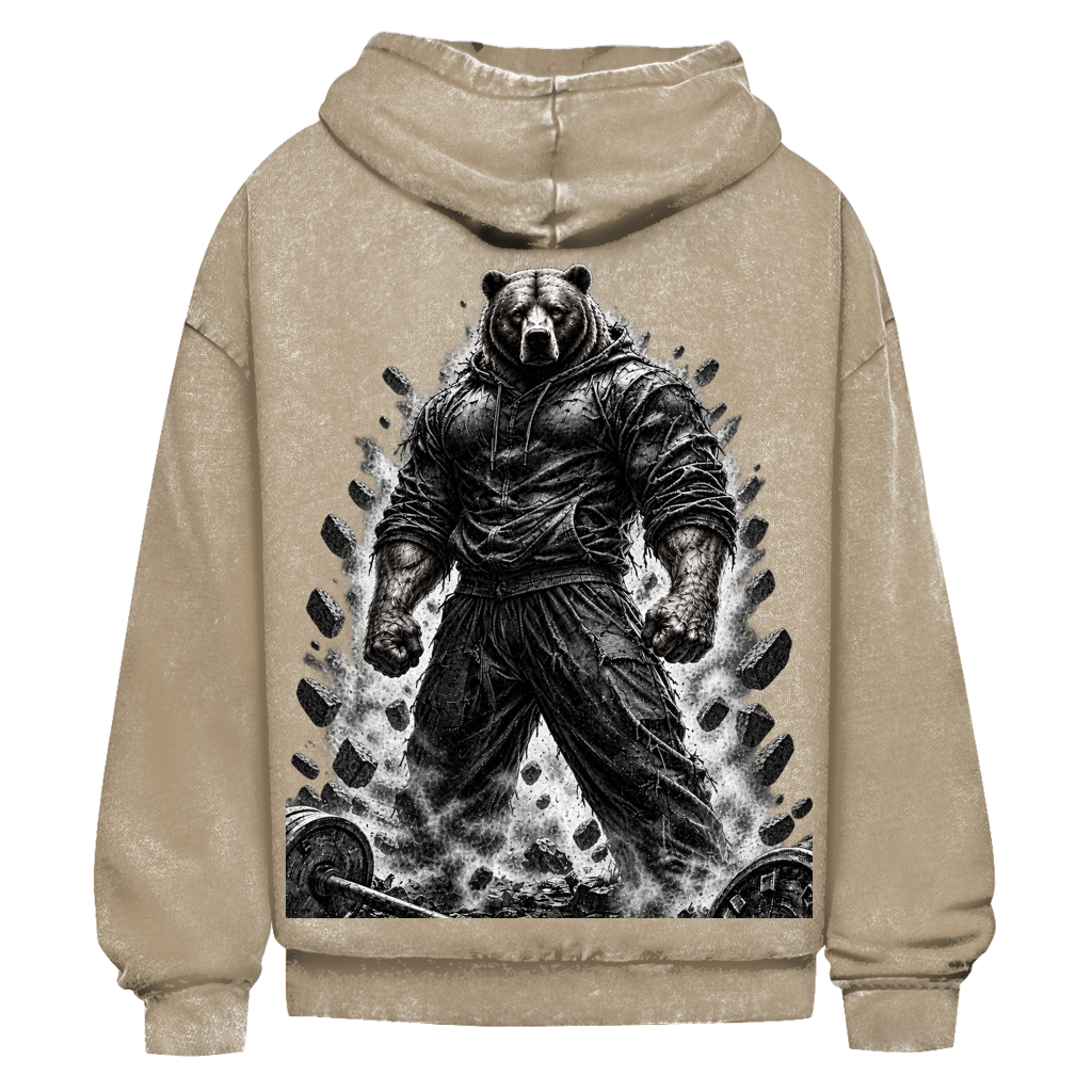 Oversize Washed Hoodie Pravilo Bär