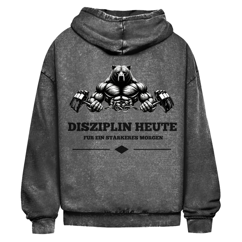 Oversize Washed Hoodie Pravilo Disziplin
