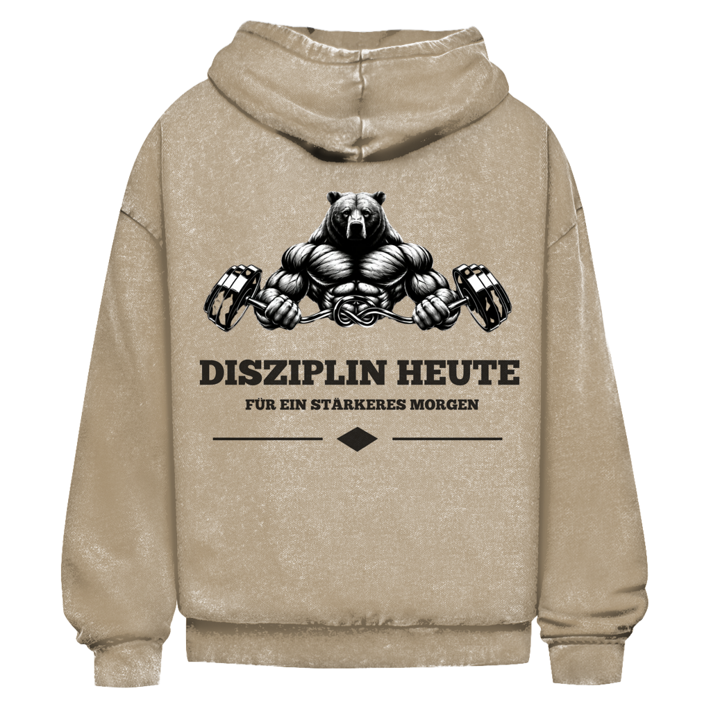 Oversize Washed Hoodie Pravilo Disziplin