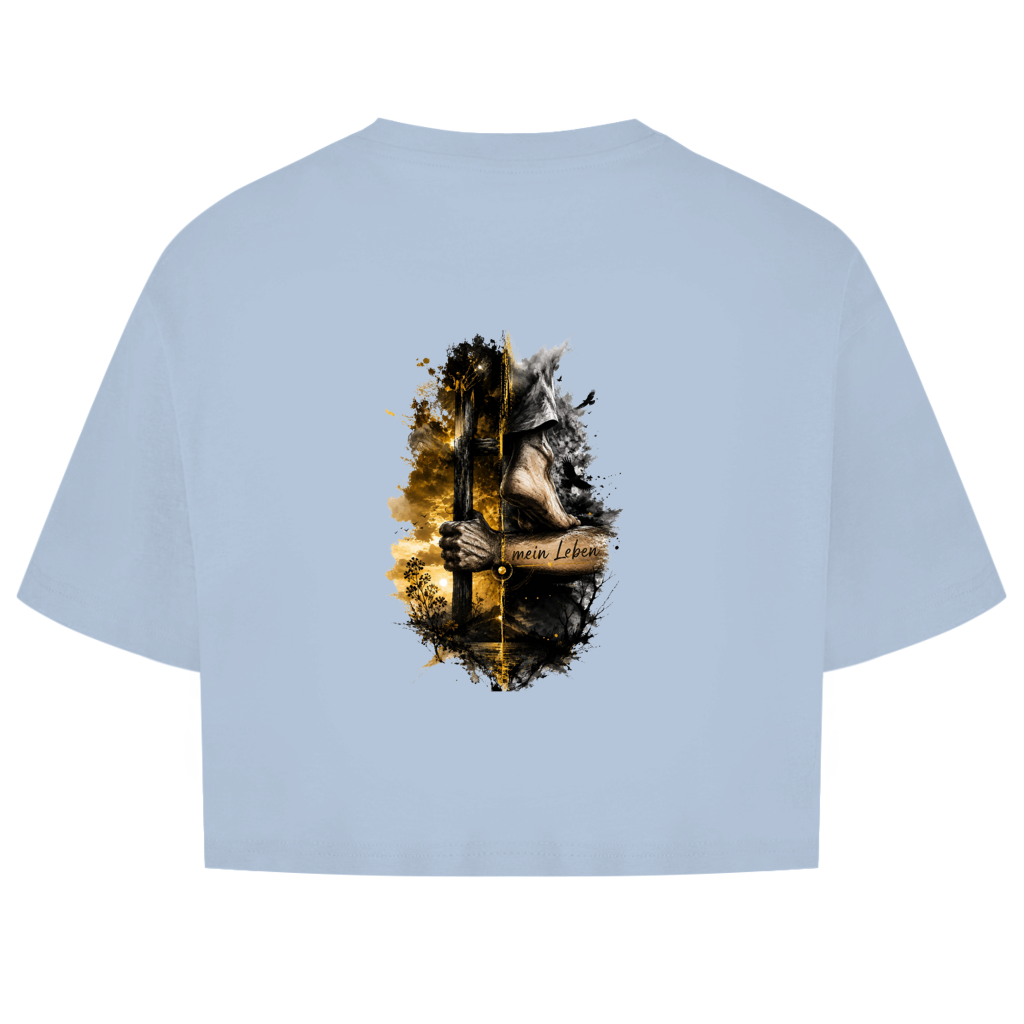 Damen Oversize Crop Top Pravilo