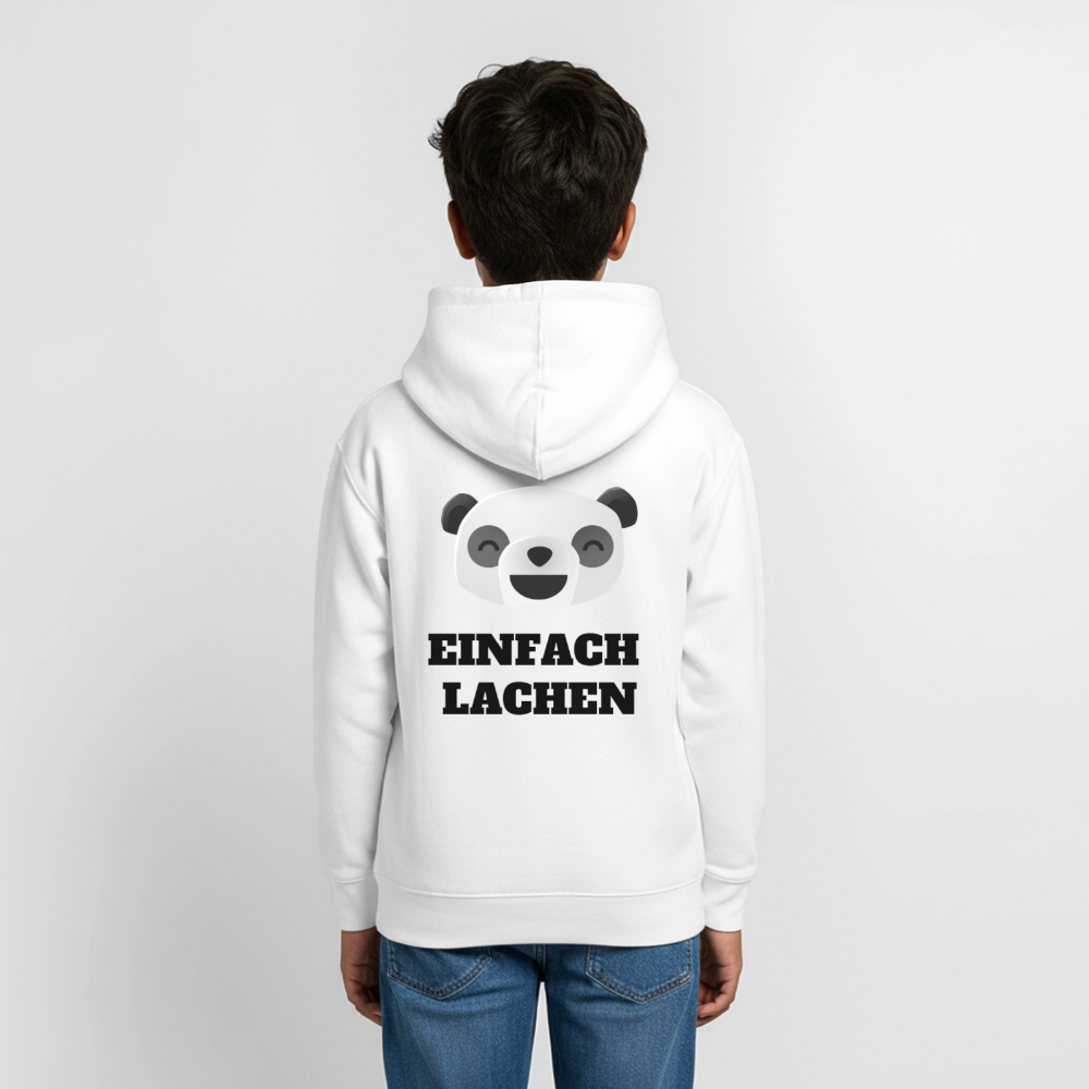 Teenager Hoodie Einfach Lachen - Weiß