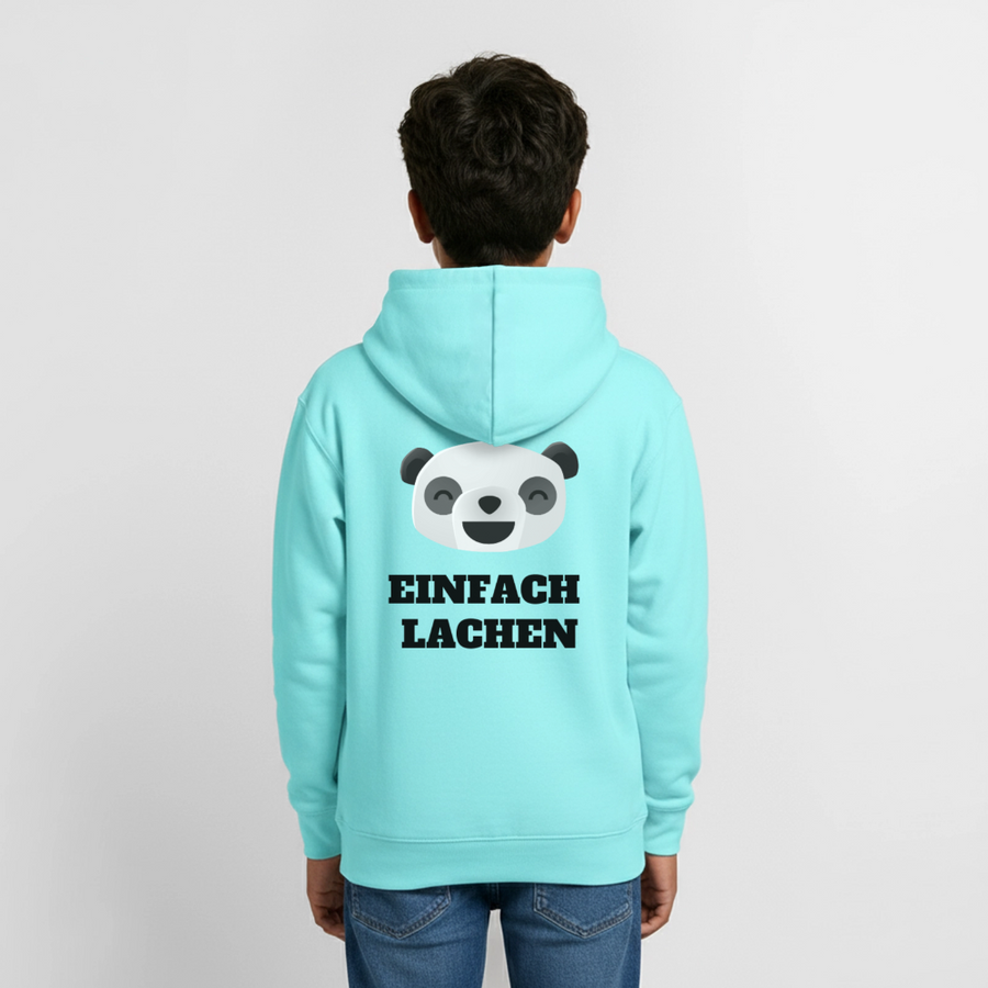 Teenager Hoodie Einfach Lachen - Pfefferminze