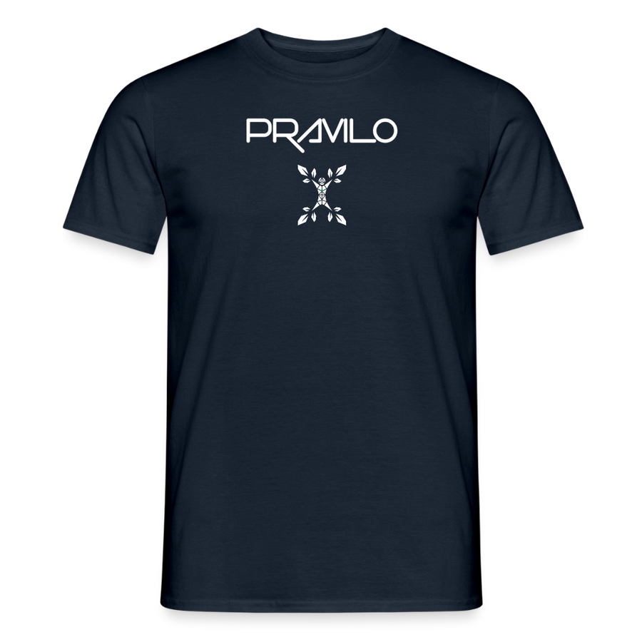 Männer T-Shirt Boxschule - Navy