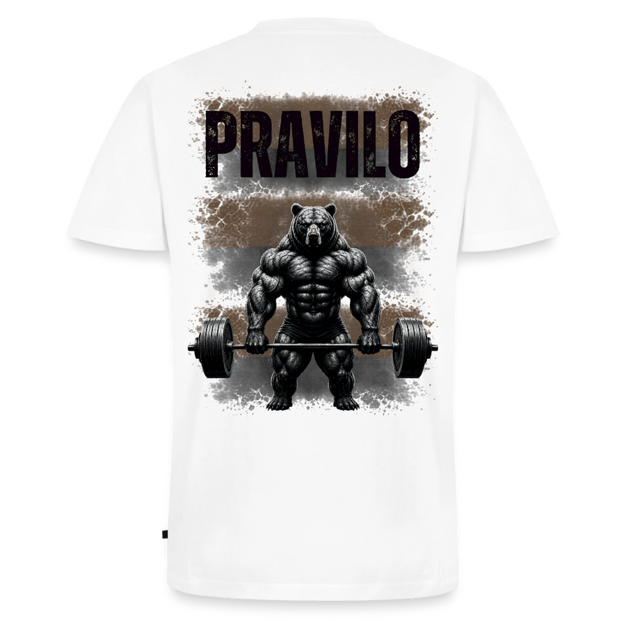 Pravilo-Klaus Männer Bio-T-Shirt mit V-Ausschnitt von Stanley & Stella - Weiß