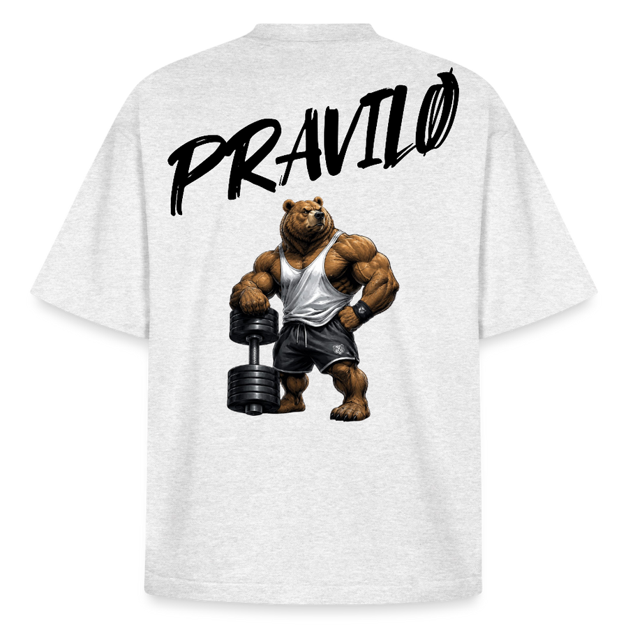 Pravilo-Klaus Boxy Heavyweight Unisex Organic T-Shirt 2.0 - Kühles Grau meliert