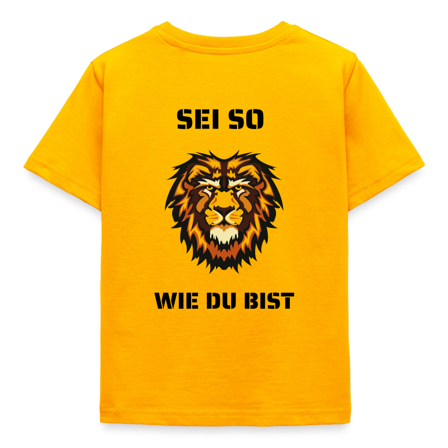 Kinder T-Shirt Sei so wie du bist - Gold