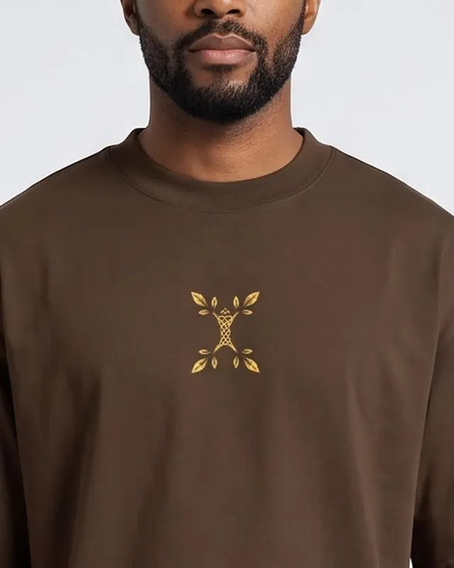Emblem vorne, Boxy Heavyweight Unisex Organic T-Shirt